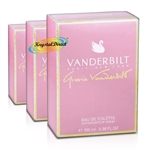 3x Gloria Vanderbilt Eau De Toilette EDT for Her 100m