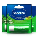 3x Vaseline Stick Green Aloe Vera Lip Therapy Balm 4.8g