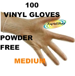 Vinyl Powder Free Gloves - Medium