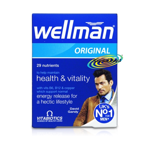 Vitabiotics Wellman Original Multi Vitamin Food Supplement for Men 30 tablets