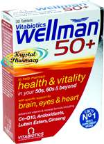 Vitabiotics Wellman 50+ 30 Tablets