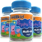 3x Vitabiotics WellKid Peppa Pig Multi-Vits Vegan/Vegetarian Kids 30 Vitamins