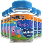 6x Vitabiotics WellKid Peppa Pig Multi-Vits Vegan/Vegetarian Kids 30 Vitamins