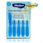 Wisdom Interdental Brushes 0.60mm Fine Blue