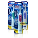 3x Wisdom BATTERY Adult Toothbrush