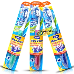 3x Wisdom Micro Power Battery Toothbrush