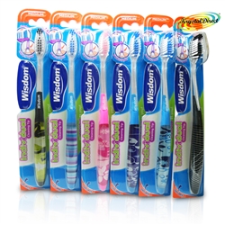 6x Wisdom Individual Medium Head Toothbrush Family Pack