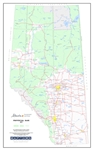 Alberta Provincial Base Map Poster