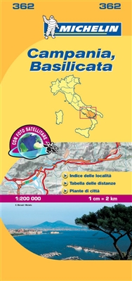 Campania Basilicata Italy Travel & Road Map. The MICHELIN Campania local map, scale 1:200 000 is the ideal companion to fully explore this Italian region and provides star-rated Michelin tourist itineraries and attractions, as well as impressive 3D relief