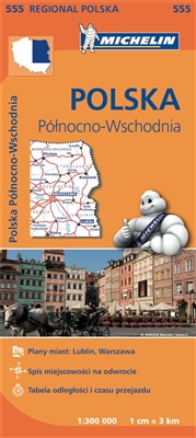 NE Poland Regional Travel & Road map. MICHELIN Poland North East Regional Map scale 1/300,000 will provide you with an extensive coverage of primary, secondary and scenic routes for this region. In addition to Michelin's clear and accurate mapping, this r