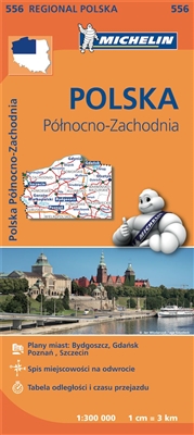 NW Poland Travel & Road Map. MICHELIN Poland North West Regional Map scale 1:300,000 will provide you with an extensive coverage of primary, secondary and scenic routes for this region. In addition to Michelins clear and accurate mapping, this regional m