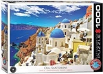 SANTORINI GREECE - PUZZLE - 1000 PC.  High quality puzzle of Oia, Santorini, Greece.