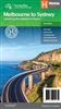 Melbourne to Sydney Travel & Road Map.  This map has comprehensive tourist information for the trip via the Hume and Princes highways, going from Melbourne to Wodonga, Albury to Yass and Yass to Sydney. Stretches from Melbourne to Sydney. Includes these f