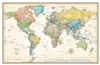 The World Wall Classic Wall Map by Rand McNally is a truly remarkable piece that combines the timeless elegance of parchment-like paper with the accuracy and clarity of modern digital mapping. Its rich and subdued colors give it a sophisticated old-world