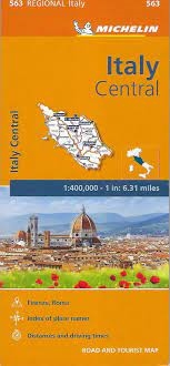 Central Italy Travel & Road Map. Includes Rome and Florence. MICHELIN Italy Centre Regional Map scale 1:400,000 will provide you with an extensive coverage of primary, secondary and scenic routes for this region. In addition to Michelins clear and accurat