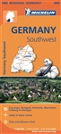 SW Germany Travel Map. MICHELIN Germany Southwest Regional Map scale 1:300,000 will provide you with an extensive coverage of primary, secondary and scenic routes for this region. In addition to Michelin's clear and accurate mapping, this regional map inc