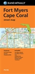 Fort Myers & Cape Coral Street Map. Communities Include Fort Myers Beach, Fort Myers Shores, Cape Coral, Iona, Lehigh Acres, North Fort Myers, Sanibel Island, and Truckland. Indications of parks, points of interest, airports, county boundaries, schools, s