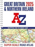 Great Britain & Northern Ireland Road Atlas. AZ Super Scale Atlas is perfect for getting around Great Britain, at a very good scale that shows even the smallest of villages. Includes journey route planning maps, detailed main route maps, city and town cen