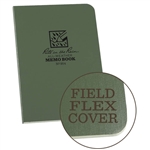 Waterproof and Tearproof Memo Book Green 3" x 5". Field-Flex is our most flexible cover material. The paper-based stock is tough enough to withstand the harshest and wettest conditions yet can be torn like heavy paper. As it is paper based, it can be recy
