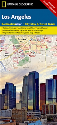 Los Angeles National Geographic Destination City Map