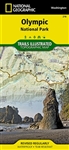 Washington National Parks Map Pack by National Geographic has 3 waterproof and tear resistant maps in this pack.  Olympic National Park includes Blue Mountain, Buckhorn Wilderness, Clearwater River, Colonel Bob Wilderness, Elwha River, Hoh River, Lake Cre