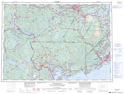 021G - FREDERICTON - Topographic Map