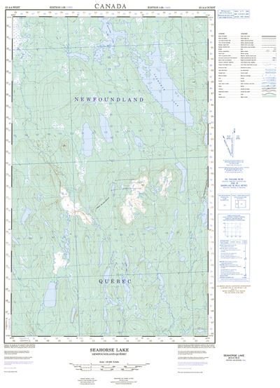 023A04W - SEAHORSE LAKE - Topographic Map