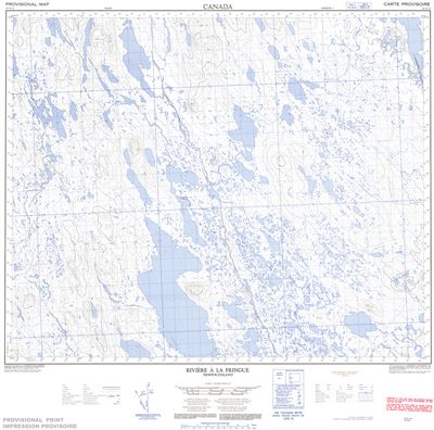 023A13 - RIVIERE A LA FRINGUE - Topographic Map