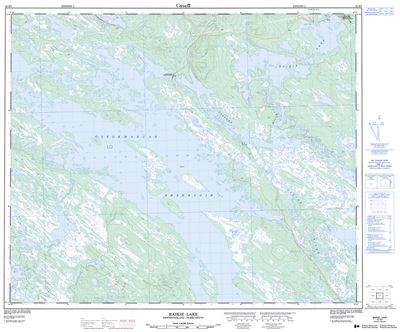 023H07 - BAIKIE LAKE - Topographic Map