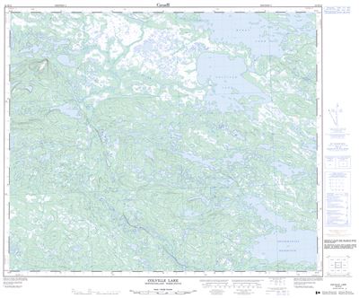 023H12 - COLVILLE LAKE - Topographic Map