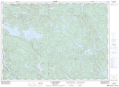 031L10 - LAC BEAUCHENE - Topographic Map