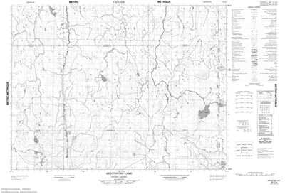 032E04 - ABBOTSFORD LAKE - Topographic Map