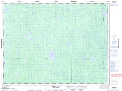 032E12 - CHABBIE LAKE - Topographic Map