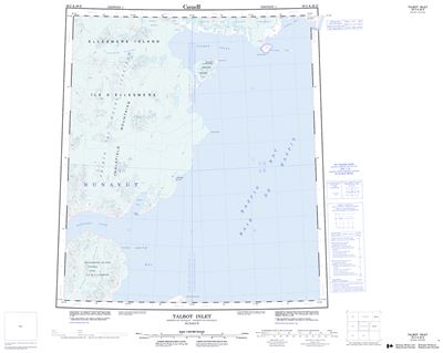 039C - TALBOT INLET - Topographic Map