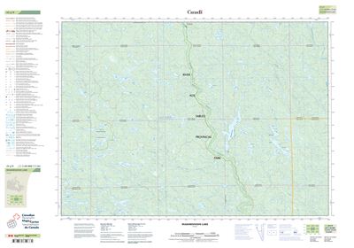 041J09 - MADAWANSON LAKE - Topographic Map