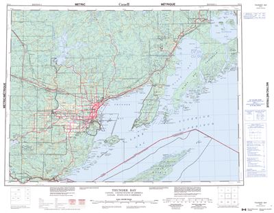 052A - THUNDER BAY - Topographic Map