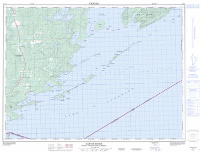 052A03 - JARVIS RIVER - Topographic Map