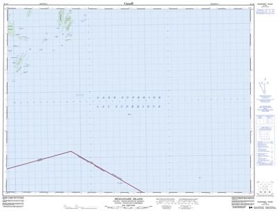 052A08 - SHAGANASH ISLAND - Topographic Map