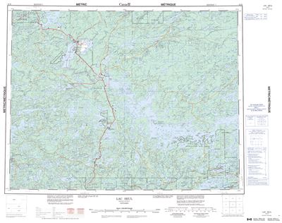 052K - LAC SEUL - Topographic Map