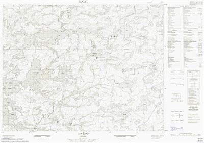 052K05 - OAK LAKE - Topographic Map