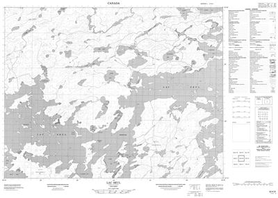 052K08 - LAC SEUL - Topographic Map