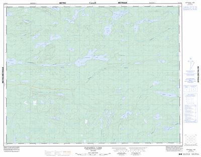 052K16 - PAPAONGA LAKE - Topographic Map