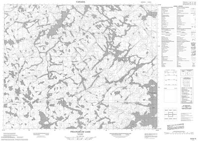 052M16 - PIKANGIKUM LAKE - Topographic Map