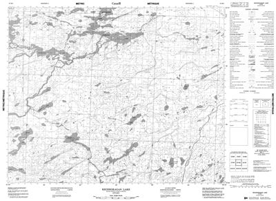 053B02 - KECHEOKAGAN LAKE - Topographic Map