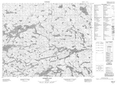 053C12 - KEMBER LAKE - Topographic Map