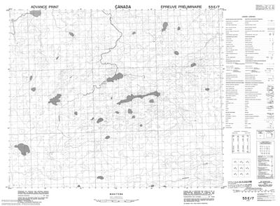 053E07 - NEILSON LAKE - Topographic Map