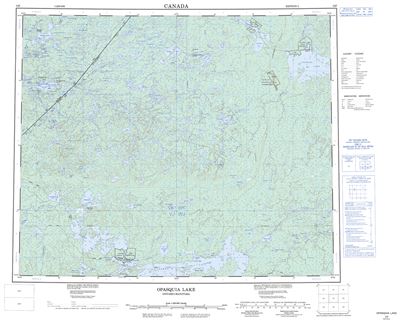 053F - OPASQUIA LAKE - Topographic Map