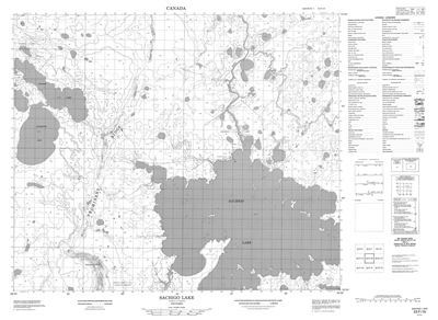 053F16 - SACHIGO LAKE - Topographic Map