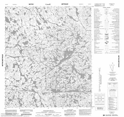 056B10 - HAZARD HILLS - Topographic Map