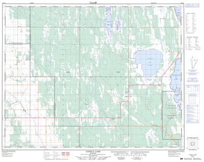 062O03 - LONELY LAKE - Topographic Map